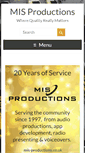 Mobile Screenshot of mis-productions.co.uk